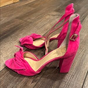 Vince Camuto Pink Suede Women's Heels